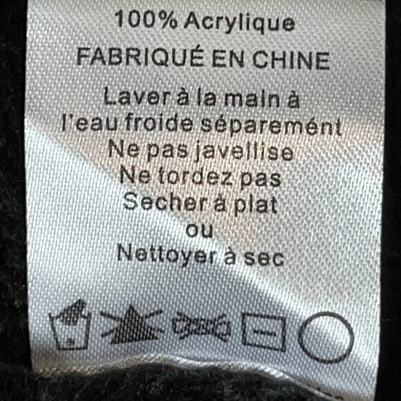 Anthropologie JOHN + JENN WES FAIR ISLE Black Gray & Cream Off-Shoulder Sweater - Picture 12 of 12